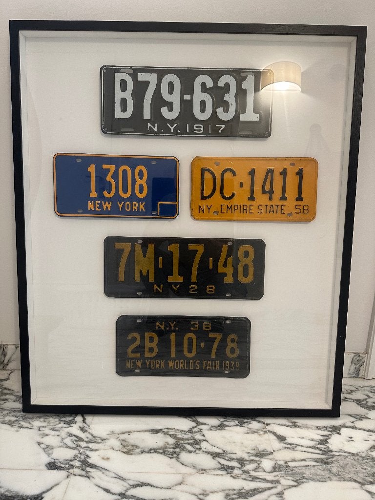 Plaques d'immatriculation anciennes de l'État de New York., Antiquités & Art, Enlèvement
