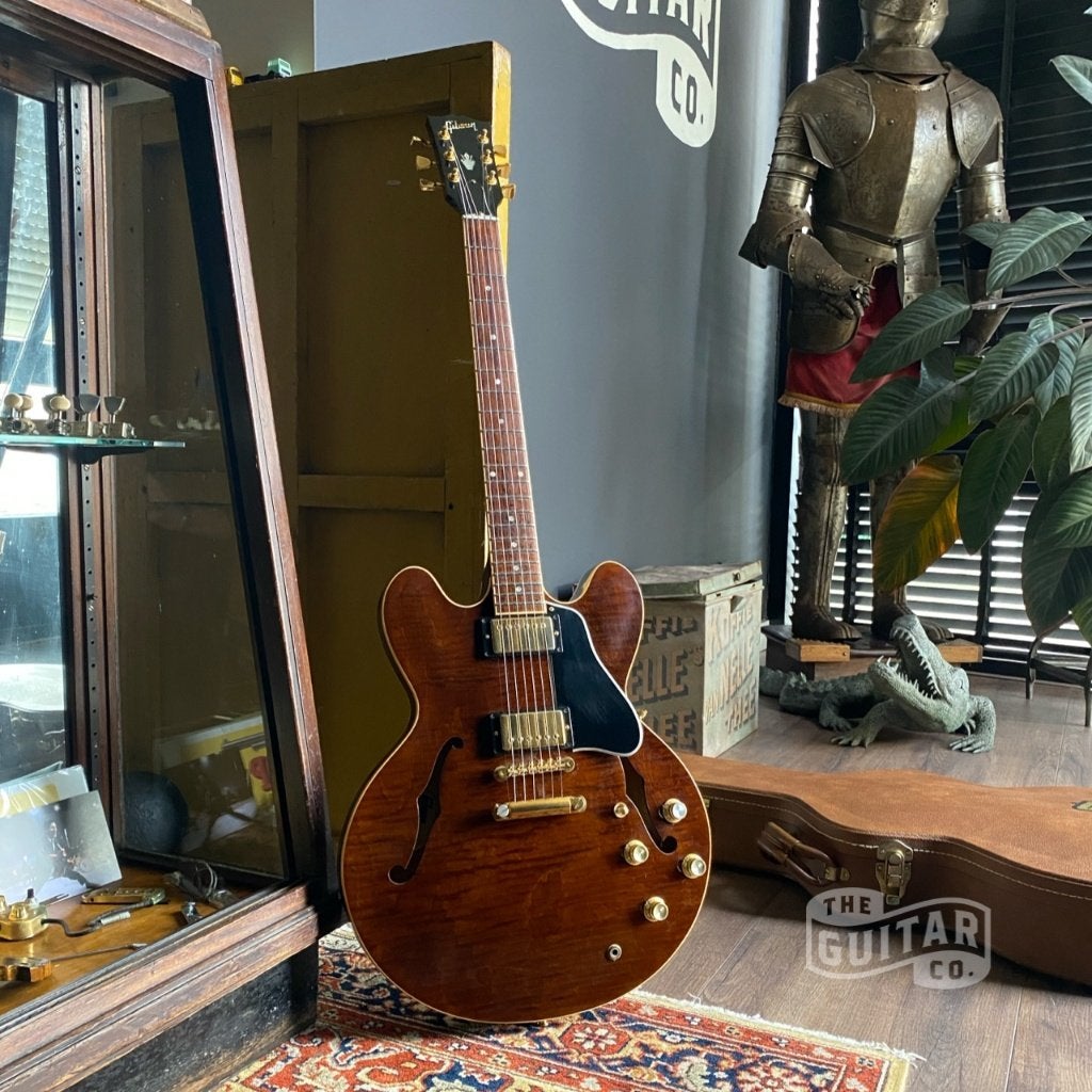 Gibson ES-335 Dot Translucent Brown 2000 OHSC, Muziek en Instrumenten, Ophalen of Verzenden, Gebruikt, Semi-solid body, Gibson