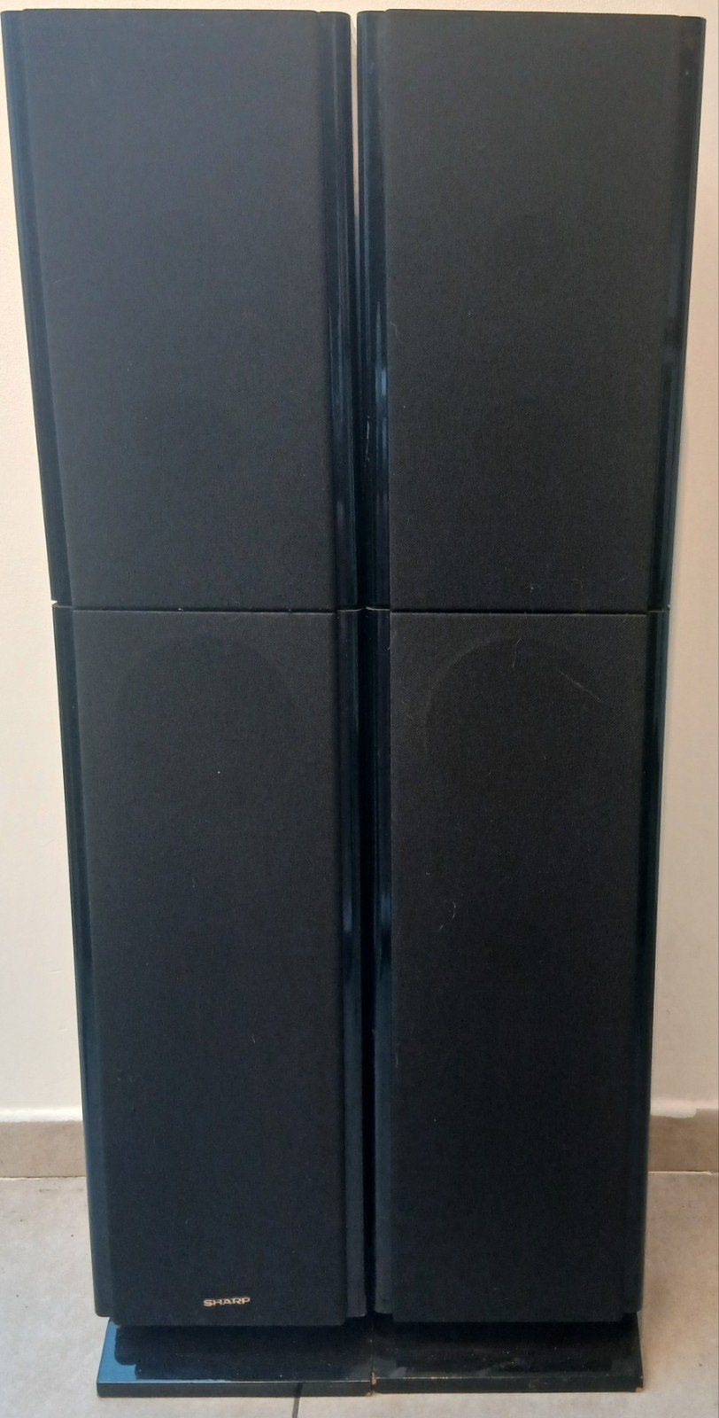​Sharp CP-U 1 H(BK) Zuilluidsprekers – 100W –Made in Germany, Enlèvement