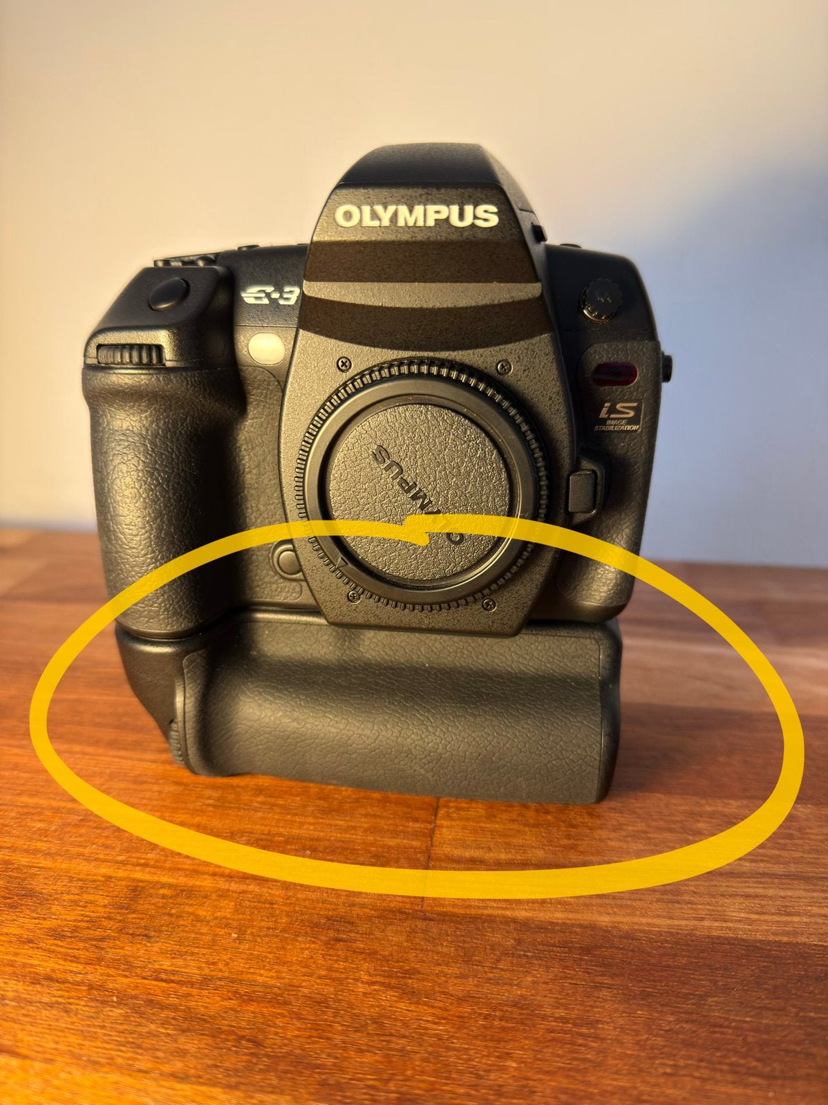 Olympus HLD-4 handgreep, Audio, Tv en Foto, Fotocamera's Digitaal, Ophalen of Verzenden, Gebruikt, Spiegelreflex, Olympus