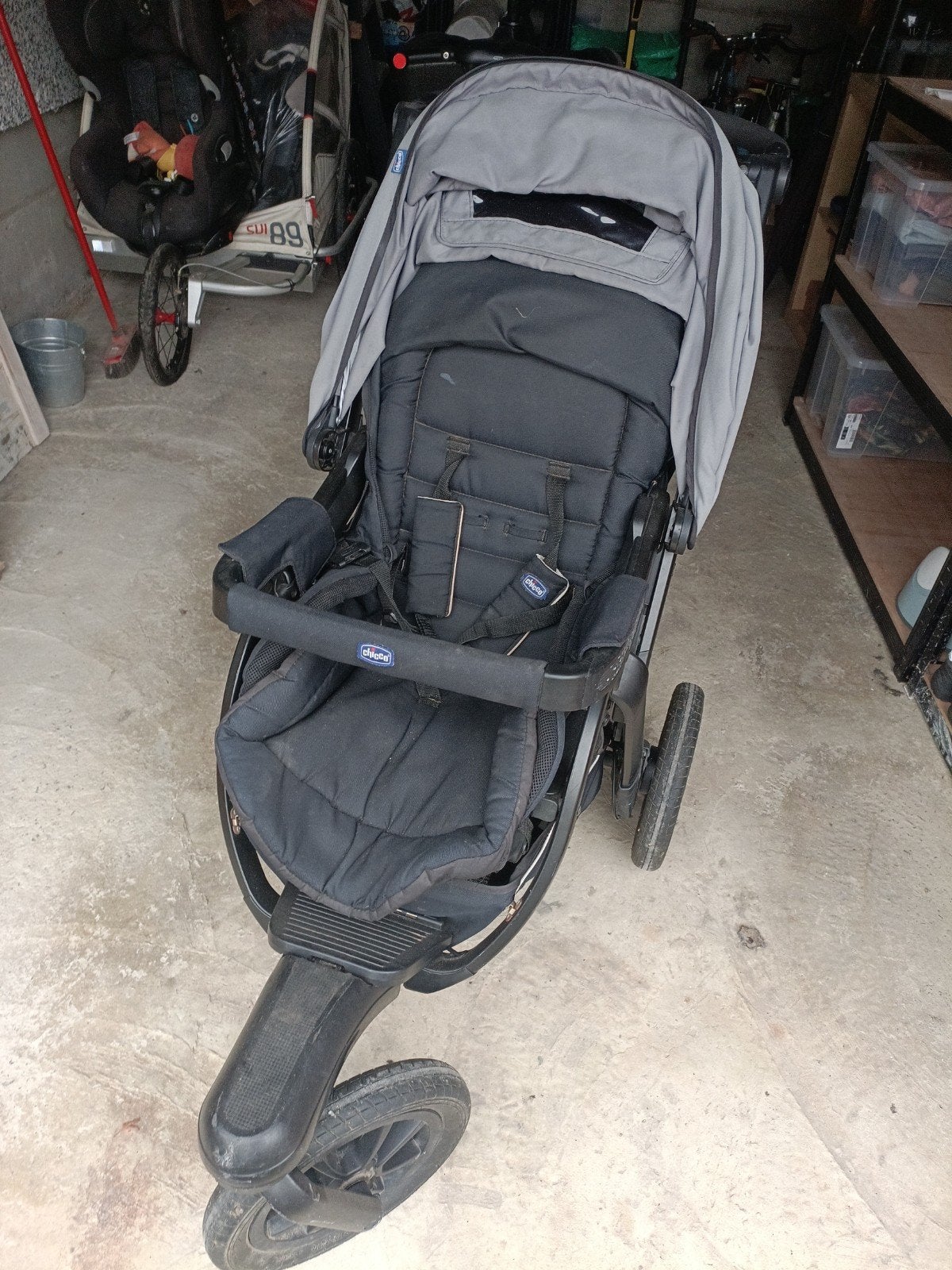 buggy met vering en regenhoes, Enlèvement, Comme neuf, Autres marques, Protection de pluie