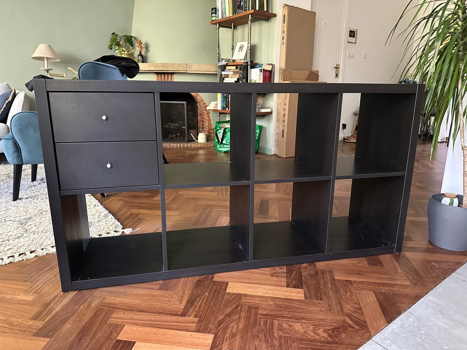 Kallax Ikea 2x4 cases, 25 à 50 cm, 100 à 150 cm, Enlèvement, Utilisé