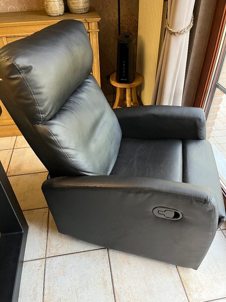 Te koop relaxzetel, 75 à 100 cm, Métal, Comme neuf, Enlèvement