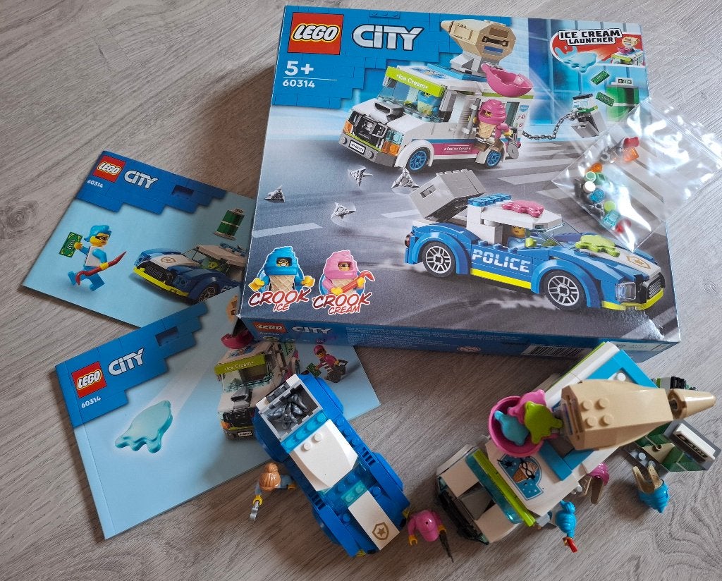 LEGO City 60314 Ice Truck Police Chase, City, Lego, Ensemble complet, Comme neuf