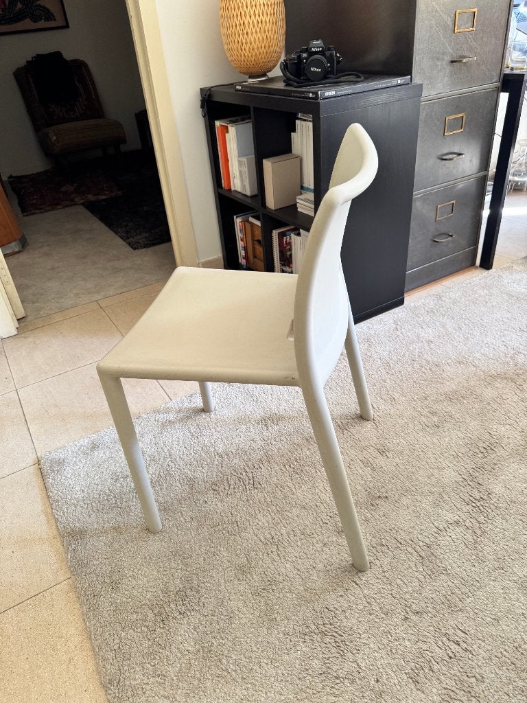 Set Air-Chair Design tafelstoelen (binen- en buitengebruik), Antiek en Kunst, Ophalen, 45 cm, Wit, Set