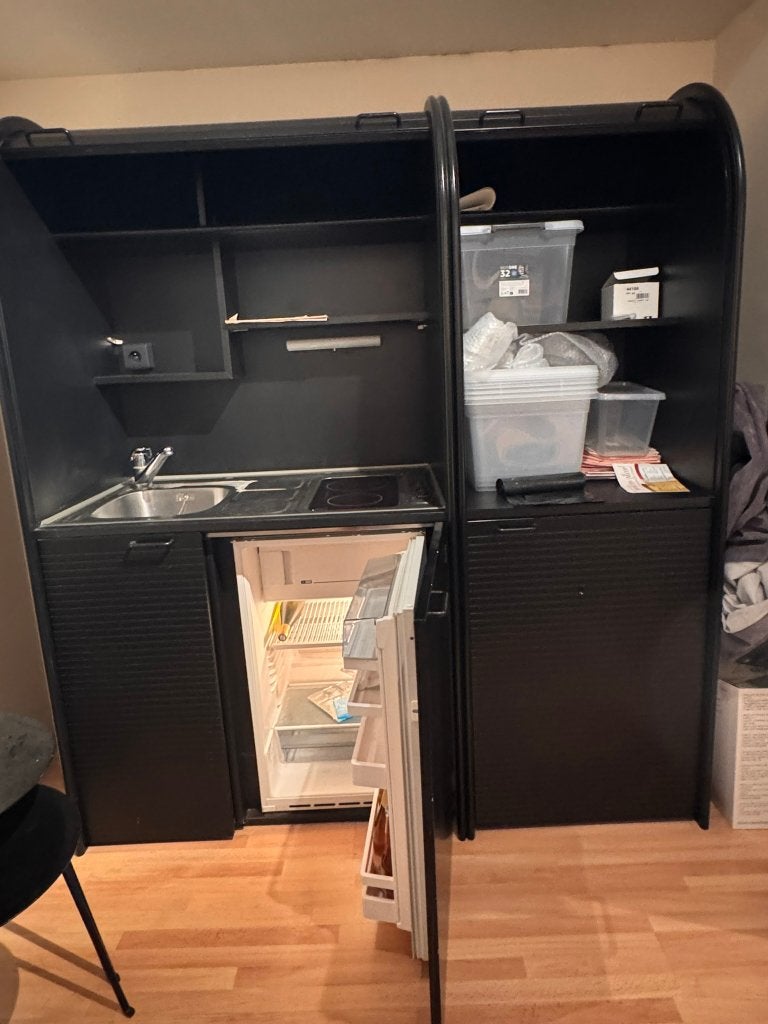 Complete Keuken voor studio/student, Ophalen, Zwart, Overige typen, Zo goed als nieuw