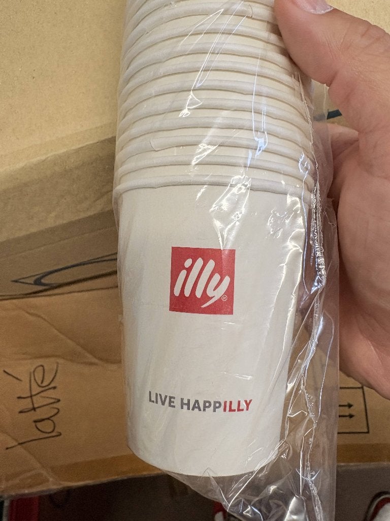 Grote partij Illy bekers + aantal tassen, Verzamelen, Ophalen, Nieuw, Overige typen