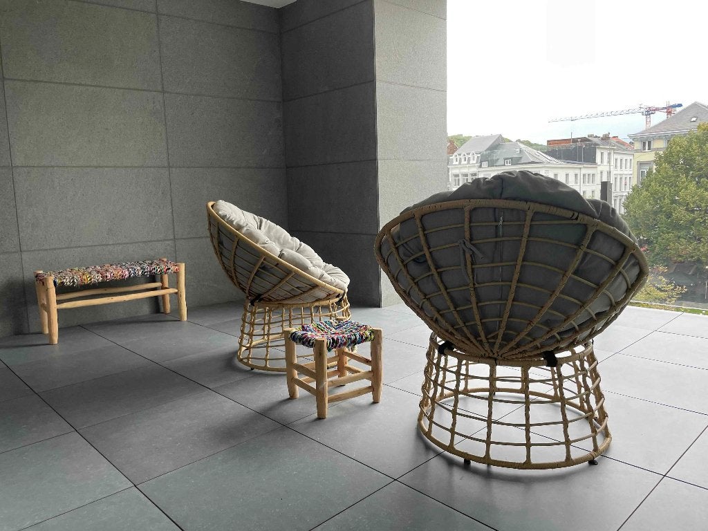 fauteuil de jardin, Enlèvement, Utilisé, Rotin