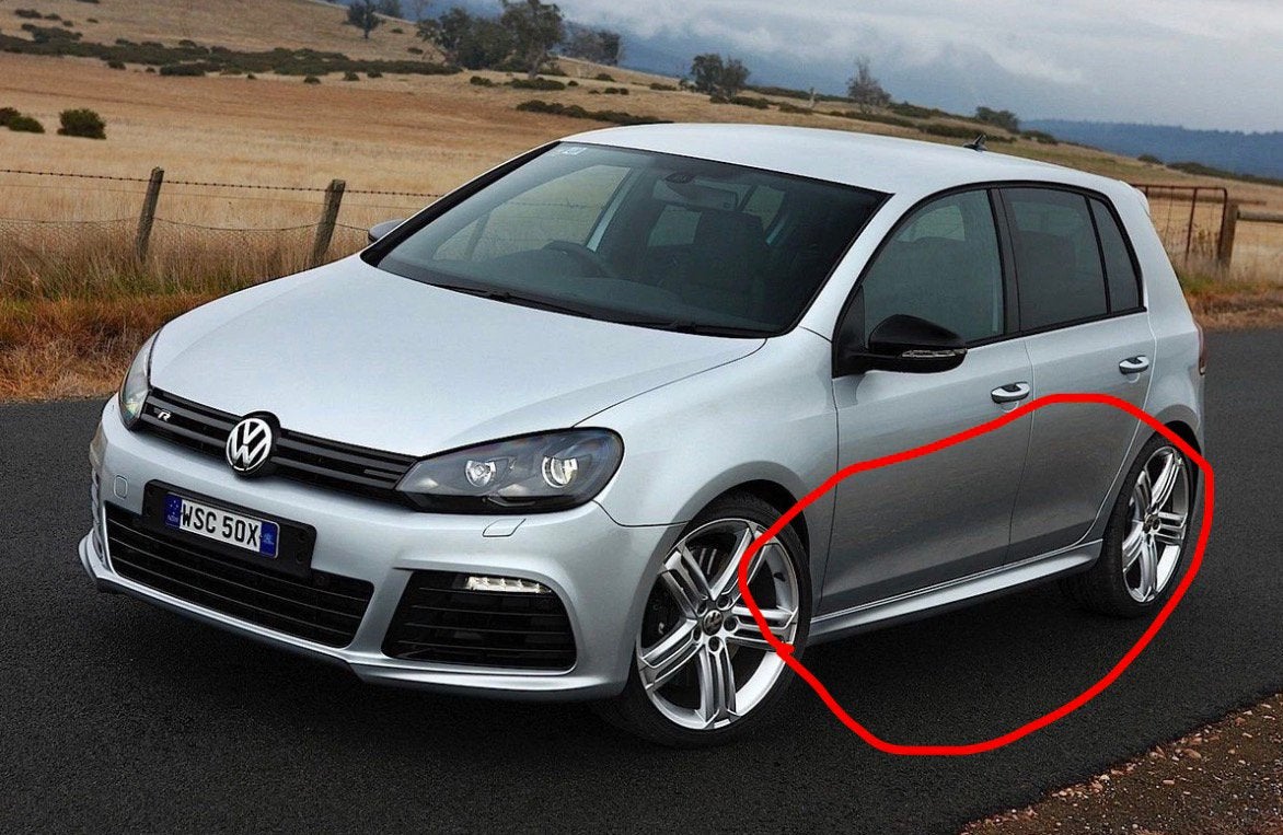 Golf mk6 r20 side skirts, Ophalen