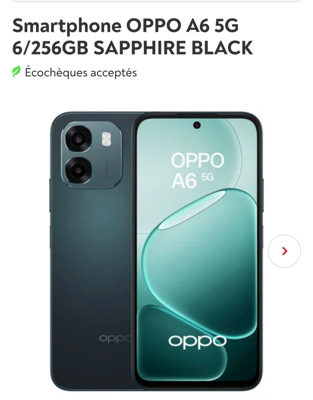 OPPO A6 5G, Autres modèles, Enlèvement ou Envoi, Sans abonnement, Sans simlock
