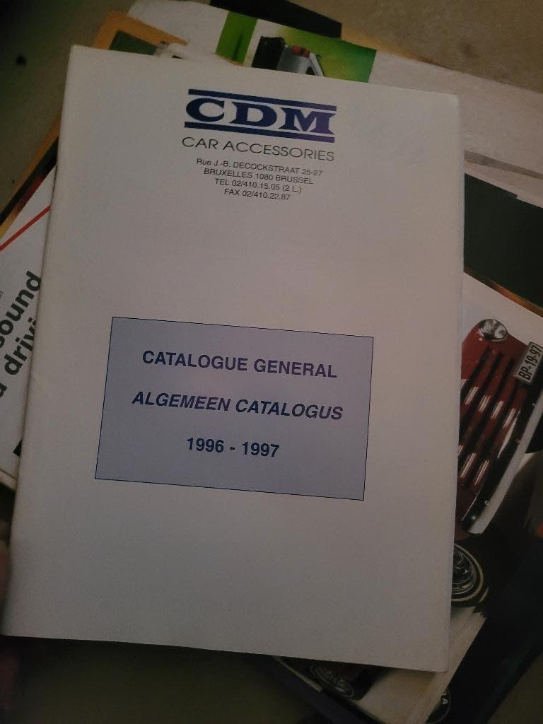 Catalogue Accessoires CDM 1996-1997 - Avec Affectations, Livres, Autos | Brochures & Magazines, Comme neuf, Général, Enlèvement
