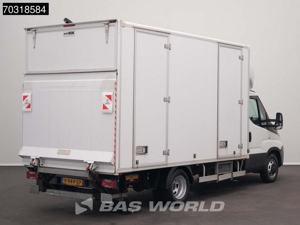 Iveco Daily 35C14 1000KG Laadklep 233cm Hoog Zijdeur Dubbell, Auto's, Stof, Euro 6, Iveco, Wit