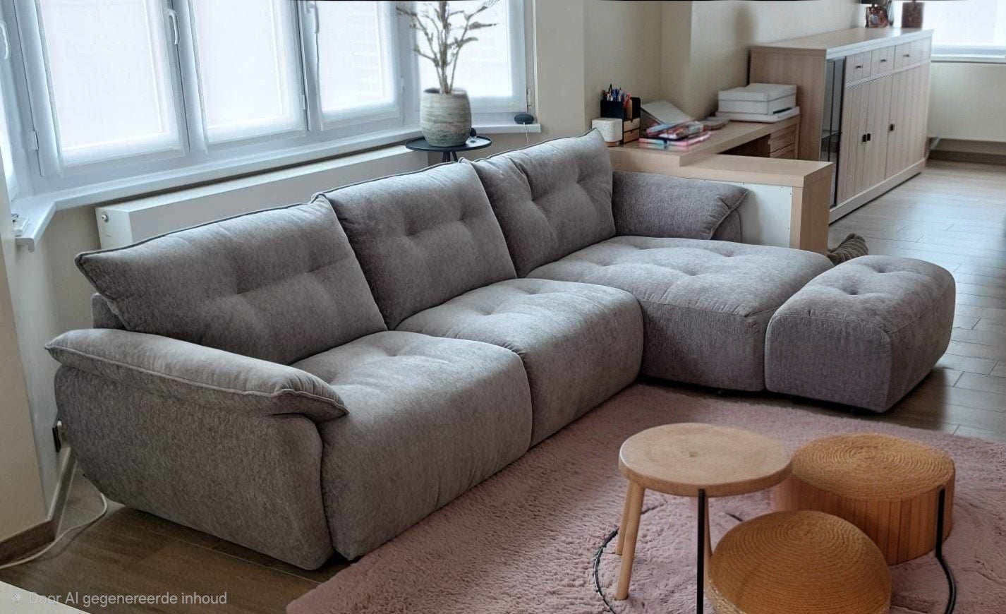Splinternieuwe sofa octa cozy met long chair (levering), Ophalen
