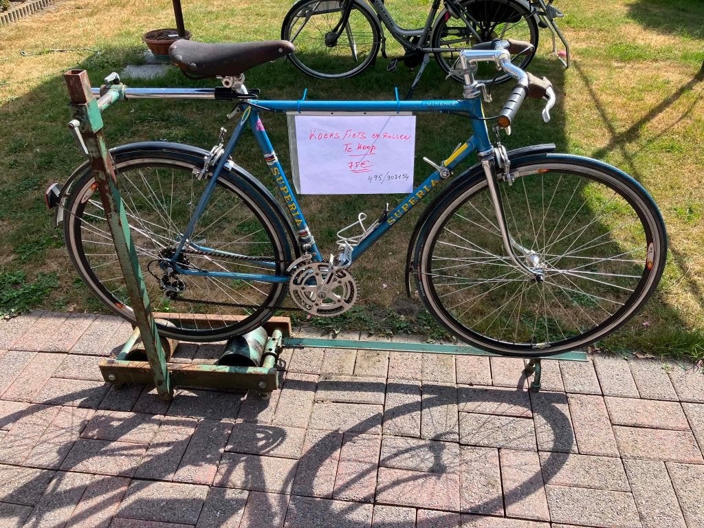 retro herenfiets SUPERIA met rollen, Fietsen en Brommers, Ophalen, Gebruikt, Overige merken