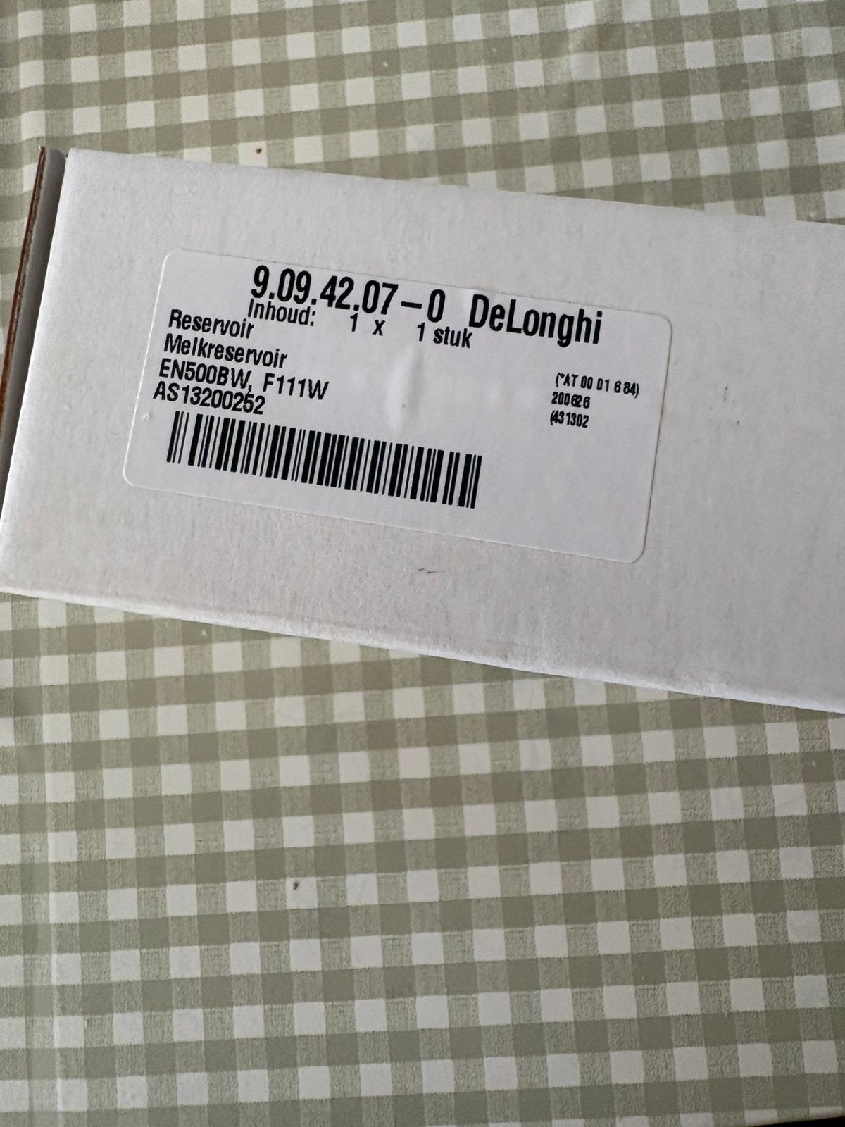 DeLonghi Nespresso Lattissima One Melkreservoir EN500W, Elektronische apparatuur, Ophalen of Verzenden, Nieuw