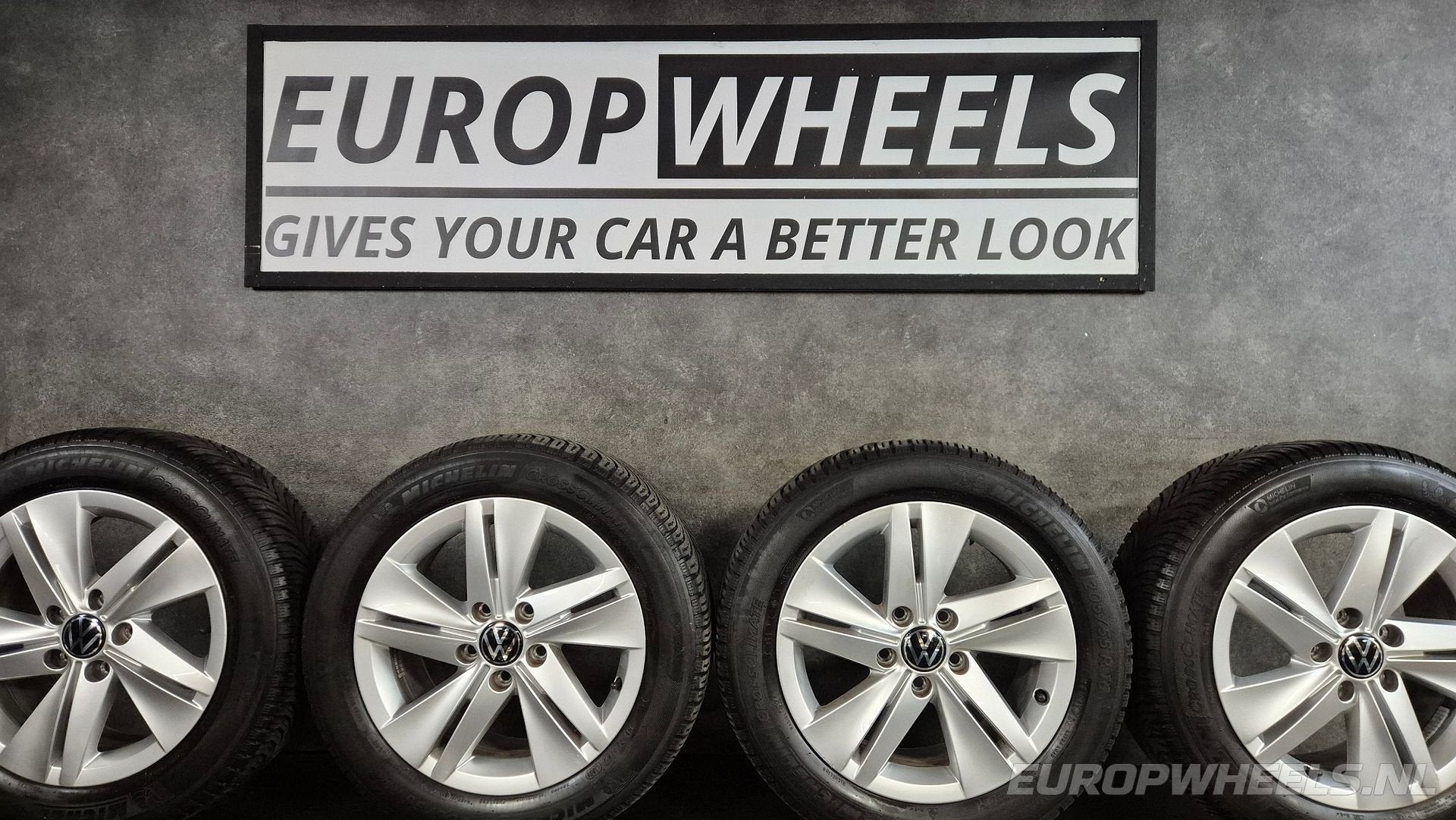 16 inch VW Caddy 2K 2KN velgen Michelin all season, Pneus et Jantes, 4 Saisons, 16 pouces, Véhicule de tourisme