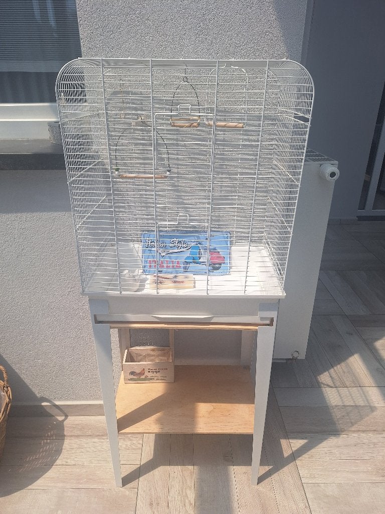 Cage a oiseaux, Ophalen, Zo goed als nieuw, Metaal, Vogelkooi