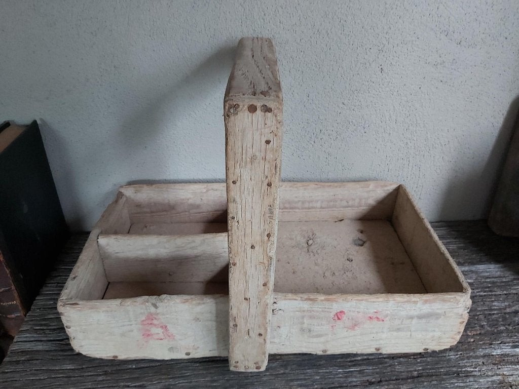 Leuke oude houten handgemaakte (gereedschaps) bak / kist, Antiek en Kunst, Ophalen of Verzenden