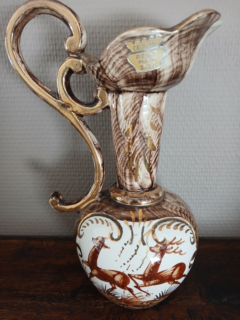 Vintage keramische sierkruik Hubert Bequet, Enlèvement