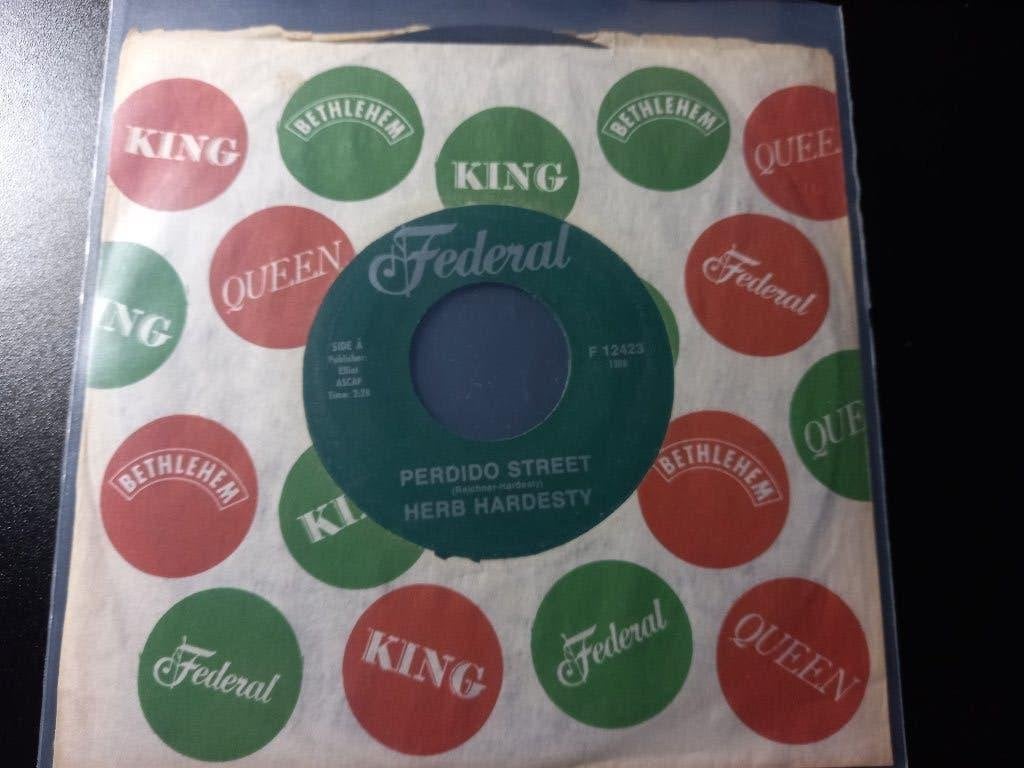 Herb Hardesty ‎– Perdido Street '7 " Popcorn ", CD & DVD, Enlèvement ou Envoi, 7 inch, Comme neuf, Housse de protection extérieure