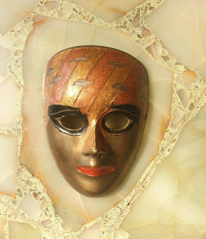 Indisch messing masker, Ophalen of Verzenden