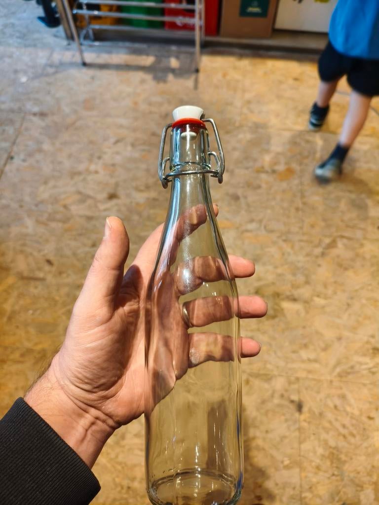 Glazen beugelfles 0.5L halve liter, Ophalen, Nieuw