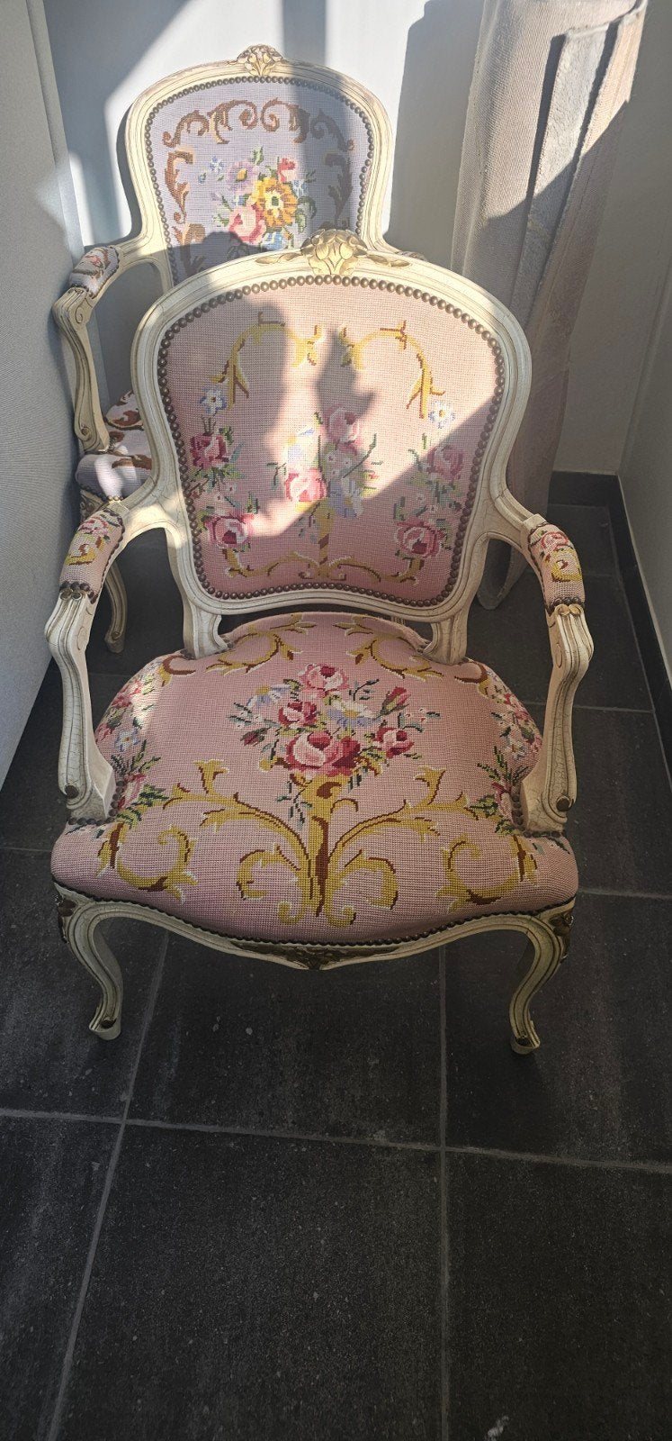 2 antieke stoelen, Antiquités & Art, Enlèvement