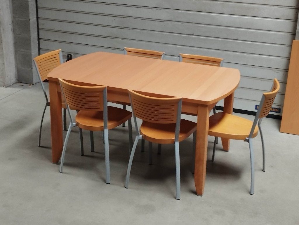 Eettafel + Stoelen - 110€, Huis en Inrichting, Ophalen
