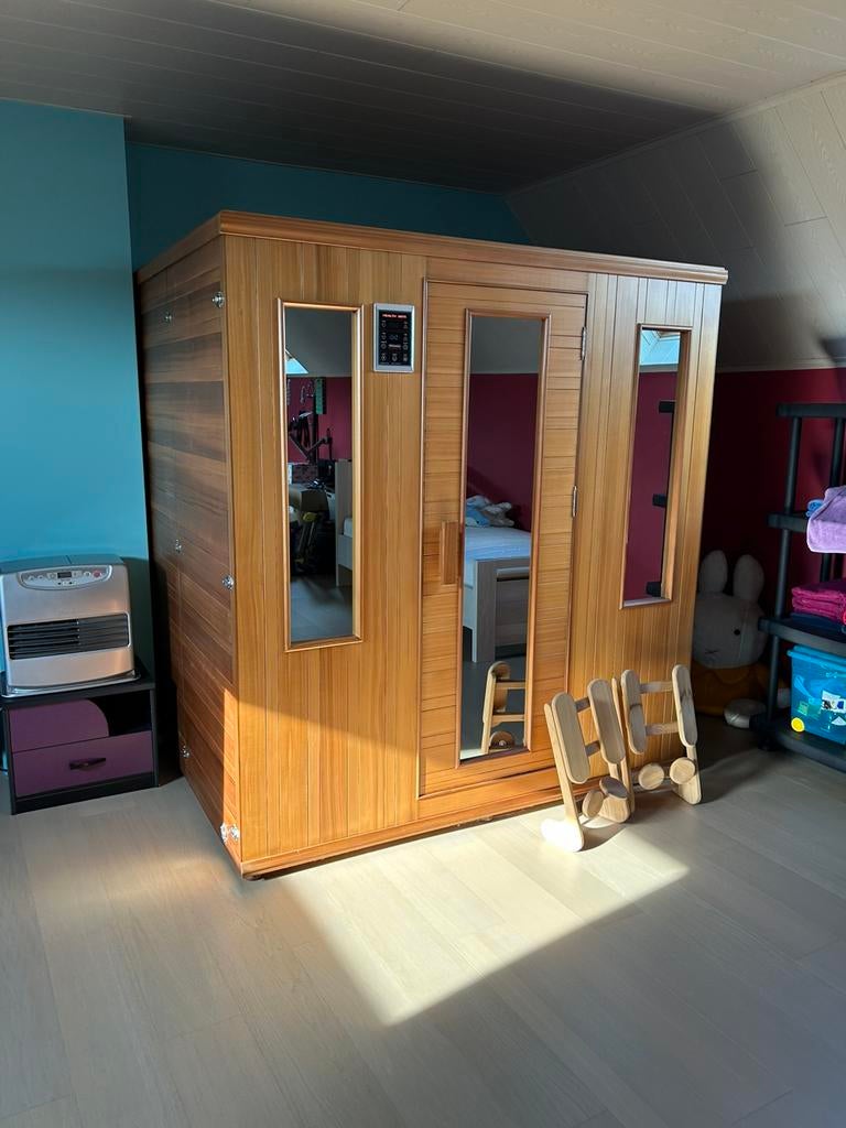 Health mate sauna  HM-XSE-5-BT professioneel, Ophalen, Zo goed als nieuw, Infrarood, Complete sauna