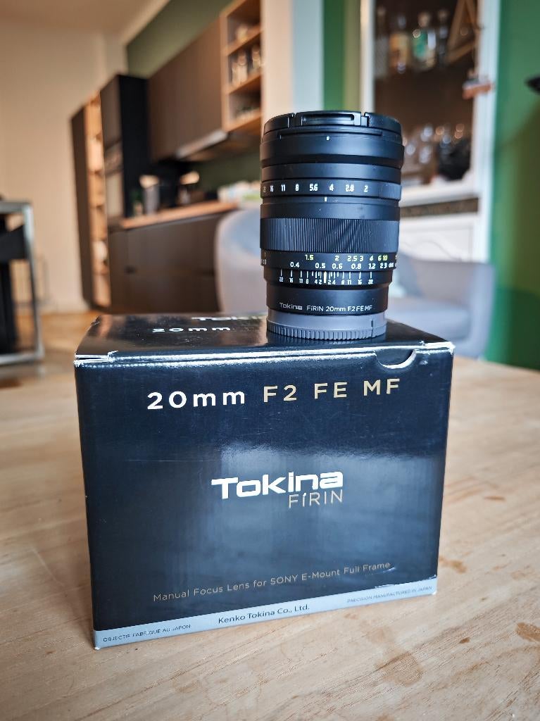 Tokina firin 20mm - F2 Sony Fe, Ophalen, Zo goed als nieuw, Groothoeklens