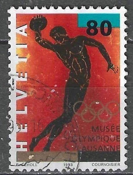 Suisse 1993 - Yvert 1422 - Musée olympique (ST), Envoi, Affranchi