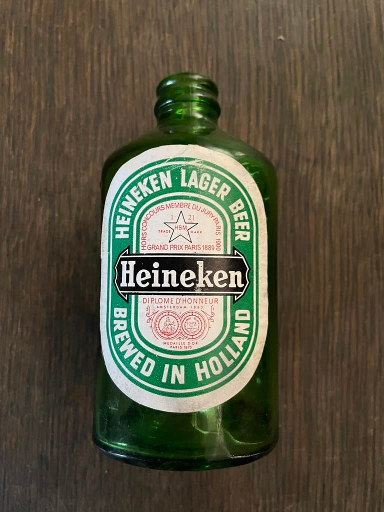 Vintage Heineken bierflesje - WOB0 - Groen glas, Verzamelen, Biermerken, Ophalen of Verzenden, Zo goed als nieuw, Heineken