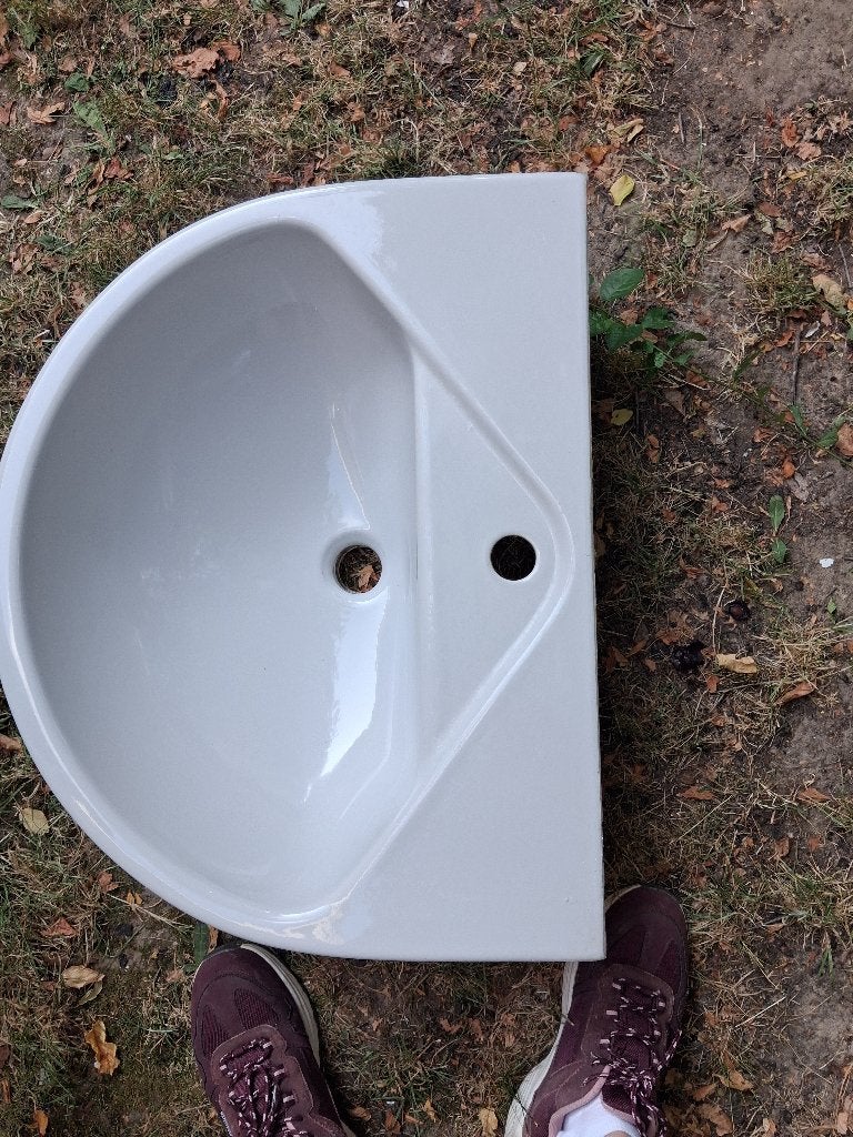 Lavabo - Pergamon grijs, Doe-het-zelf en Bouw, Sanitair, Ophalen
