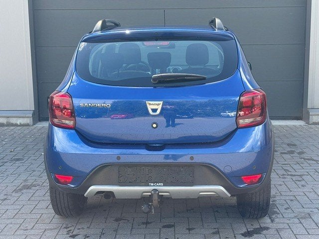 Dacia Sandero Stepway benzine 100pk, Auto's, Dacia, Voorwielaandrijving, 898 cc, Stof, Blauw