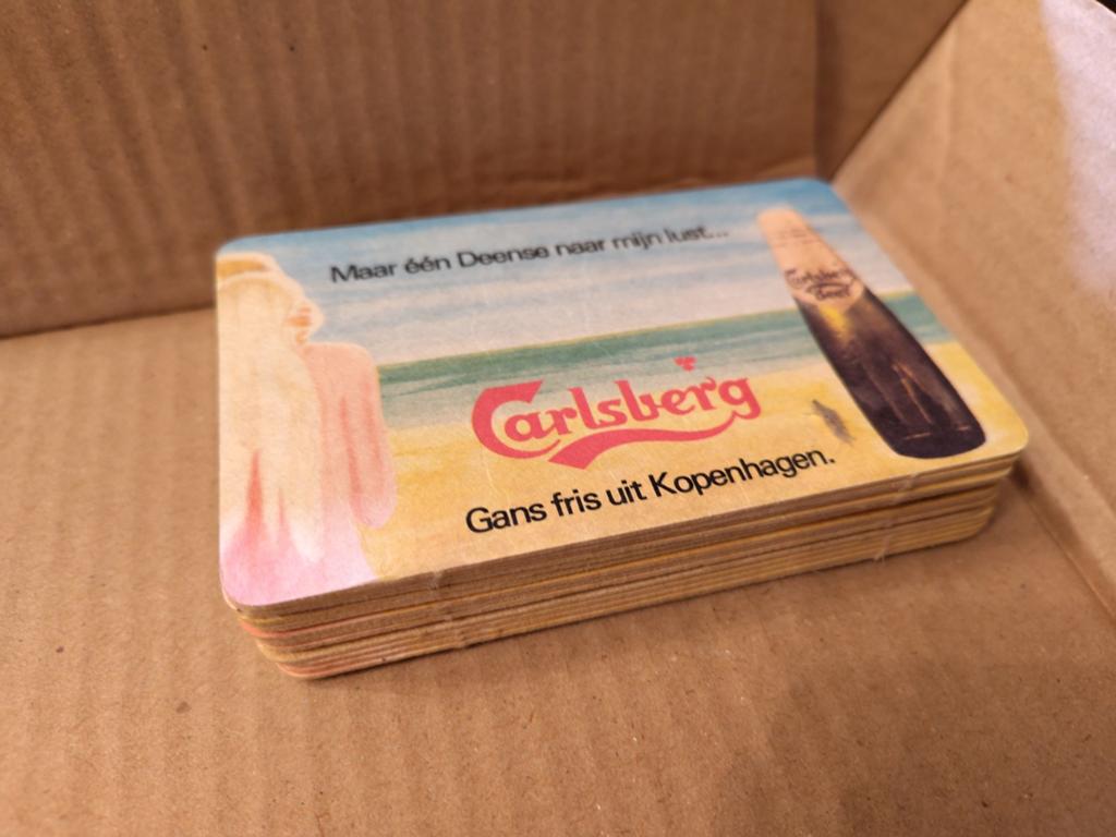 Sous-verres à bière Carlsberg, Collections, Marques de bière, Enlèvement