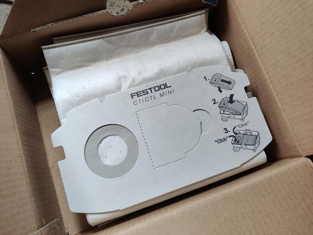 3 Sacs aspirateur Festool CT/CTL mini
