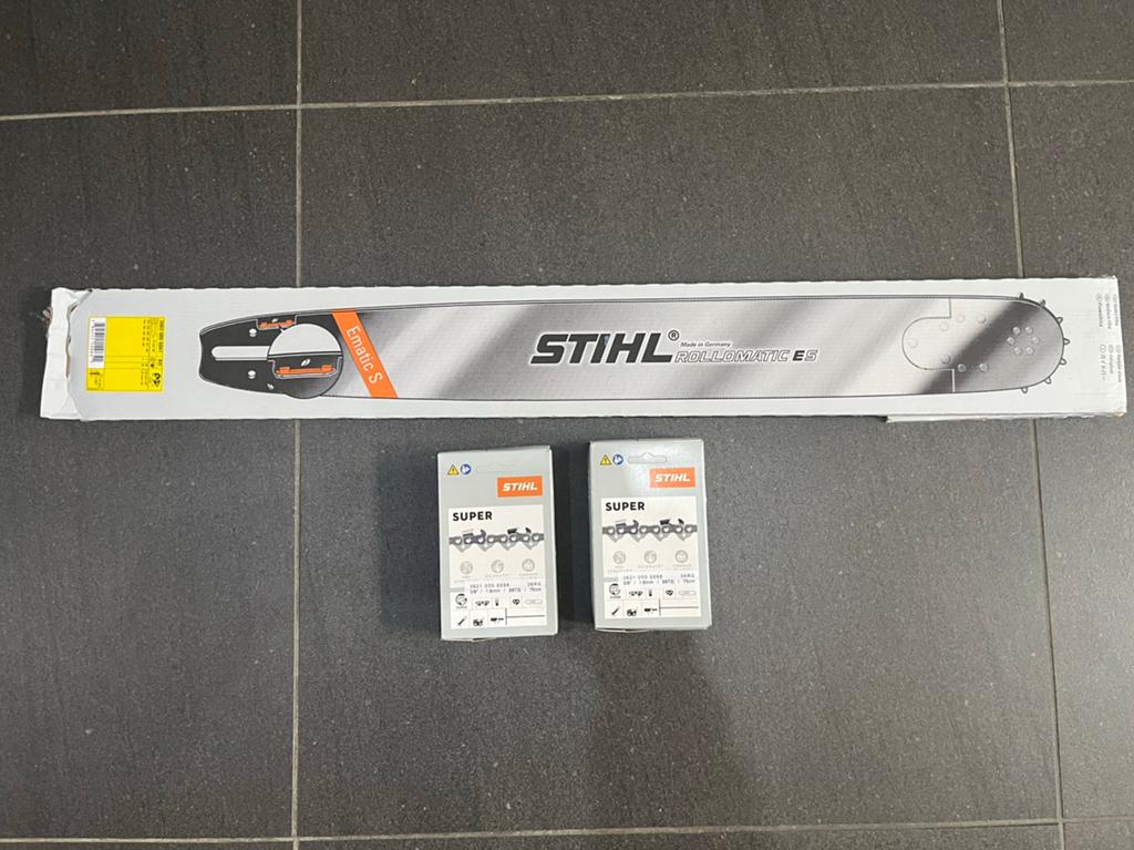 Stihl zaagblad 75cm + 2 Stihl kettingen nieuw!, Tuin en Terras, Ophalen of Verzenden