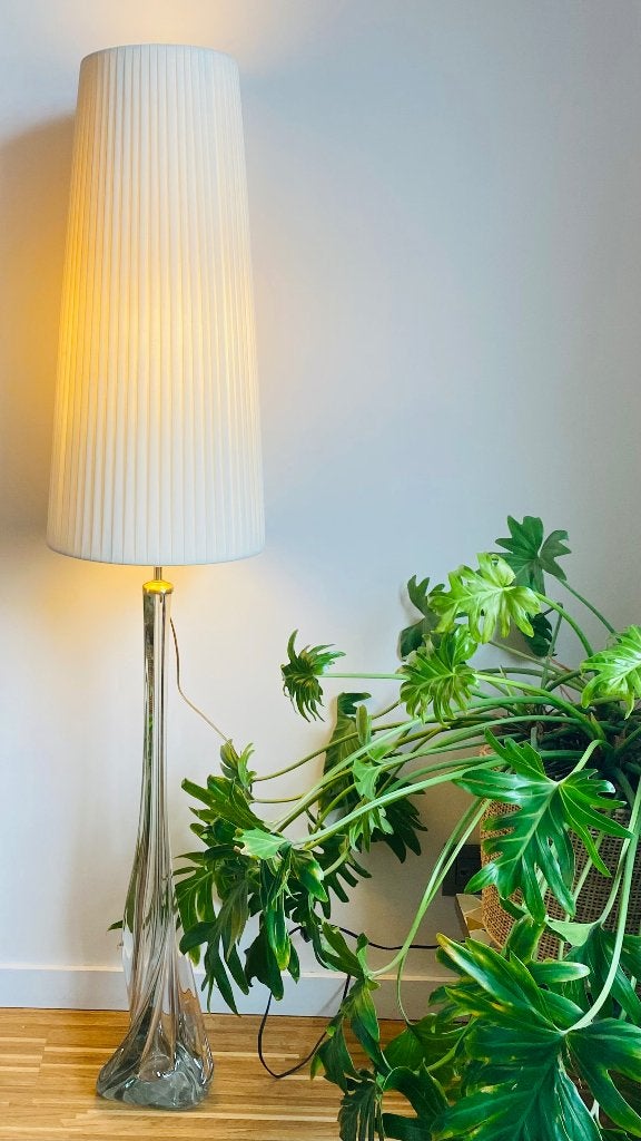 Vintage Italiaanse Vloerlamp - 102 cm Mondgeblazen Glas, Ophalen