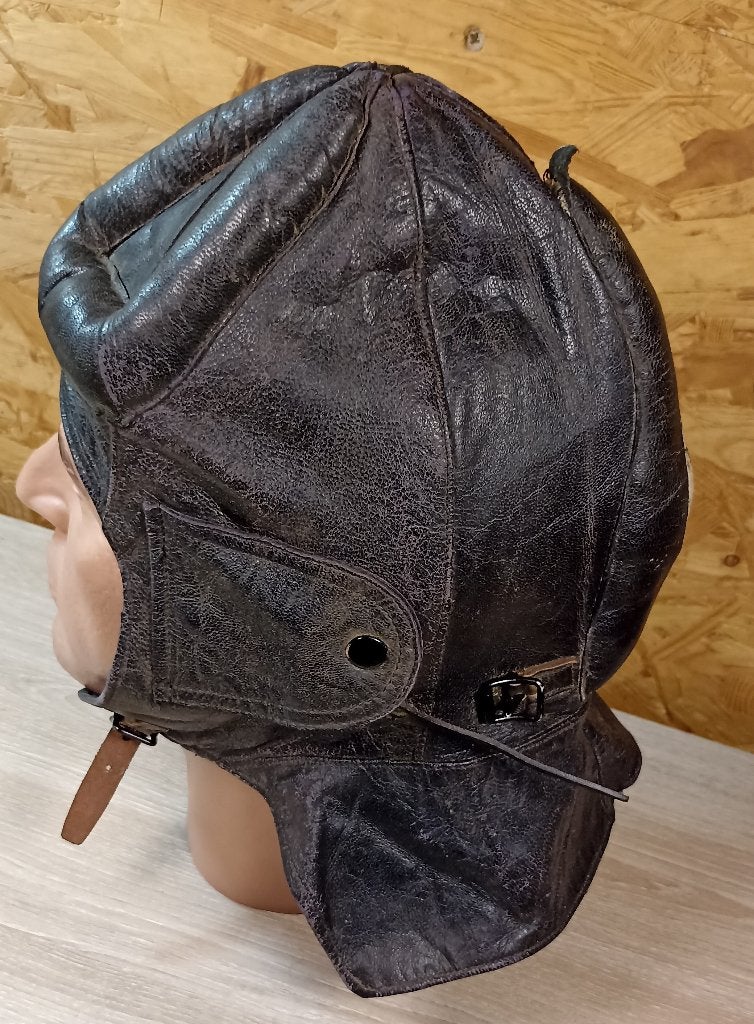 Rare Casque de Tankiste en Cuir - Armée Suédoise ww2, Collections, Envoi, Armée de terre, Autres types