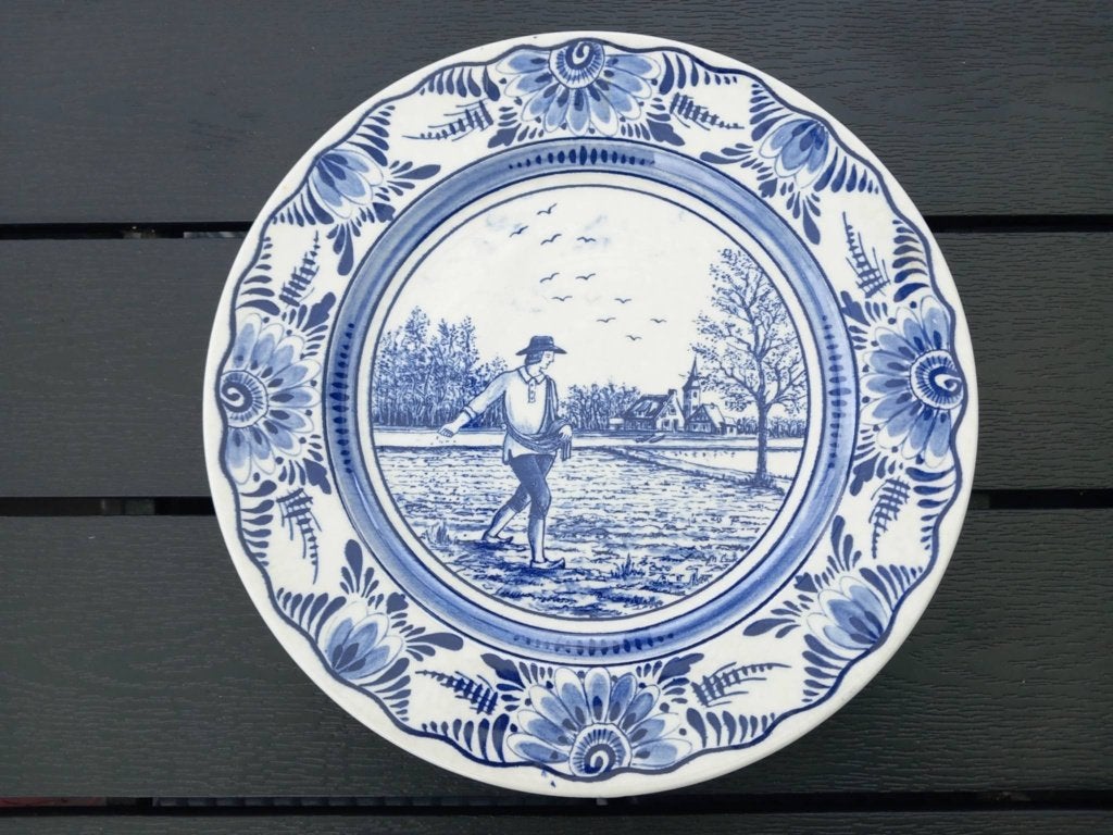 Assiette murale Delft Bleu originale, Antiquités & Art, Enlèvement