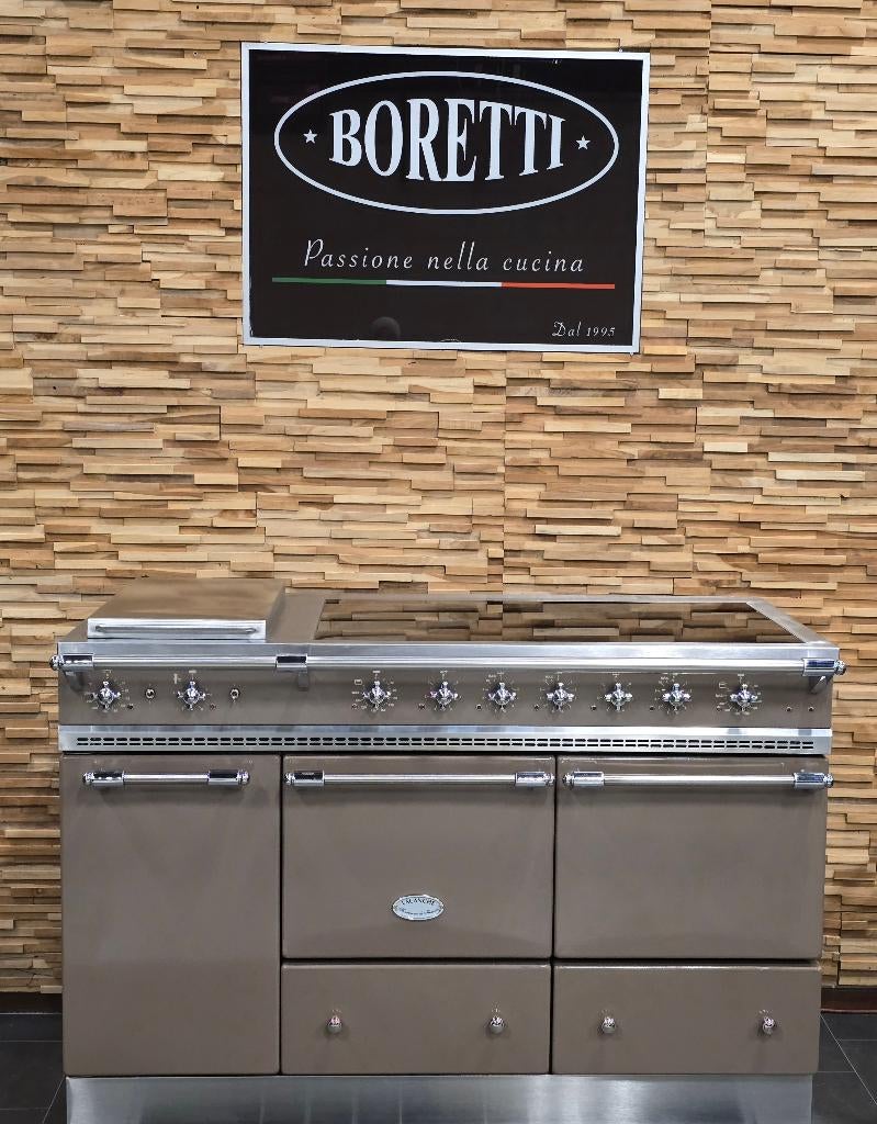 🔥Luxe Fornuis Lacanche 140cm keramische bruin rvs 5 zones, Elektronische apparatuur, Ophalen, 60 cm of meer, Keramisch, Zo goed als nieuw