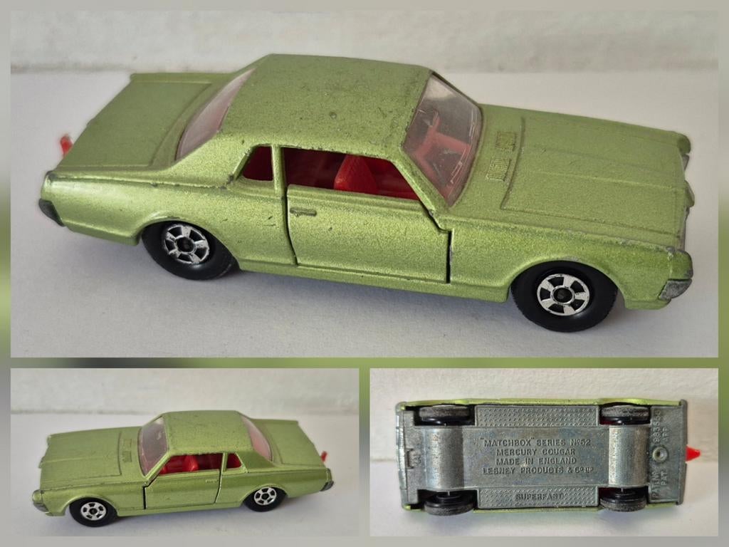 Matchbox 62-A 1970 Mercury Cougar, Ophalen of Verzenden, Gebruikt, Auto