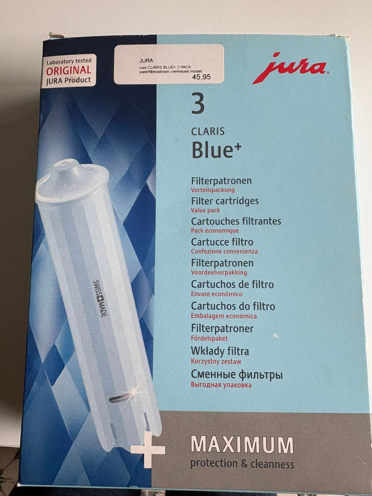 JURA Waterfilterpatroon Claris Blue+ - pak van 3, Ophalen of Verzenden, Nieuw