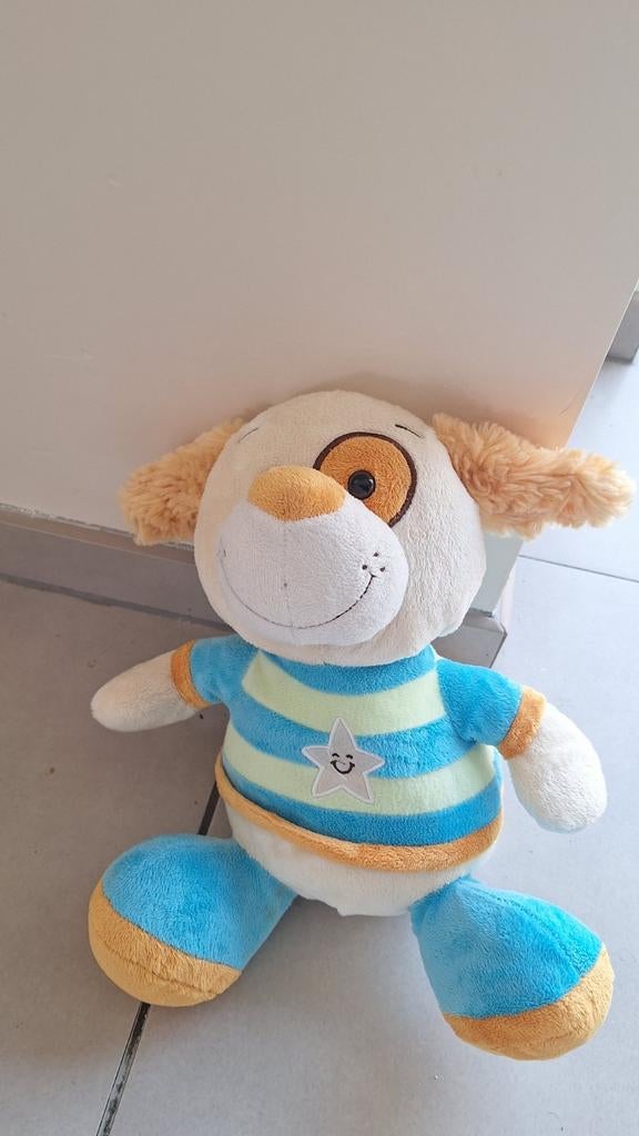 Knuffel Hond, Gebruikt, Overige merken, Middelgroot (20 tot 80 cm), Geel