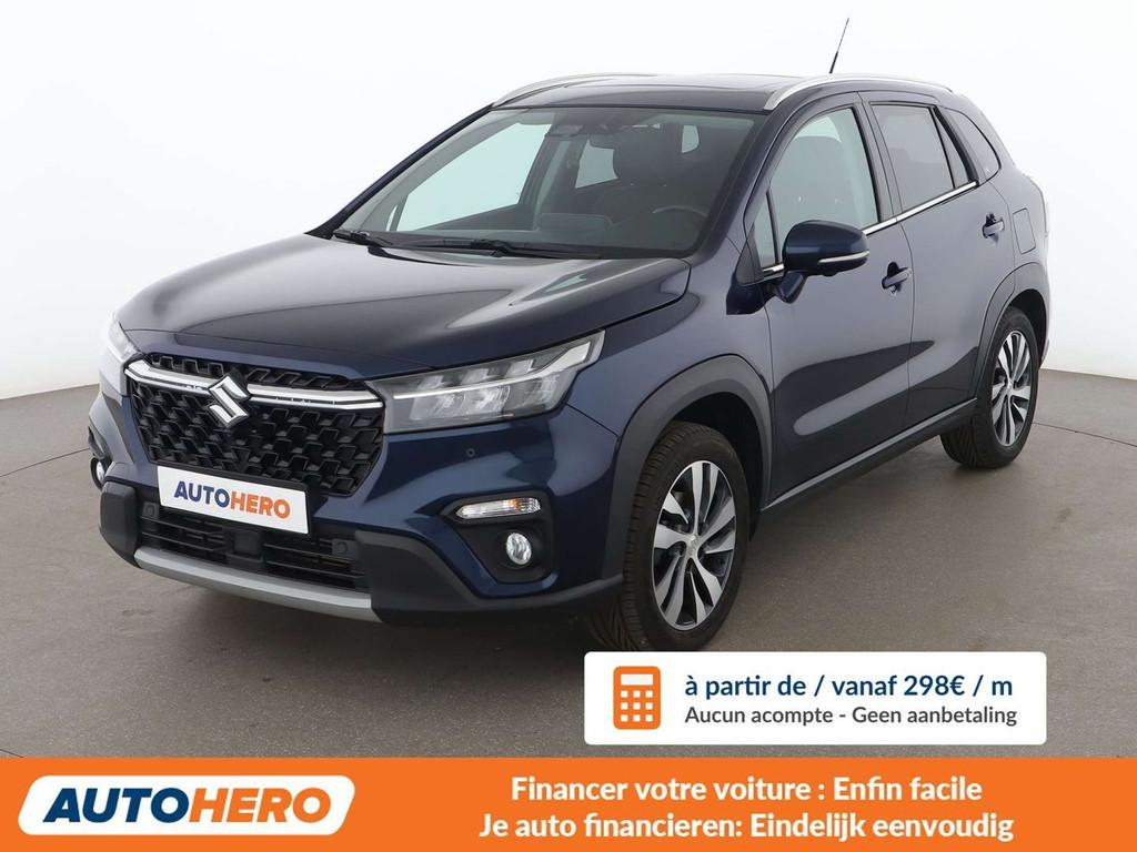 Suzuki S-Cross 1.4 BoosterJet Mild-Hybrid AllGrip Flash 4x4, Auto's, Suzuki, Automaat, Gebruikt, USB, Blauw