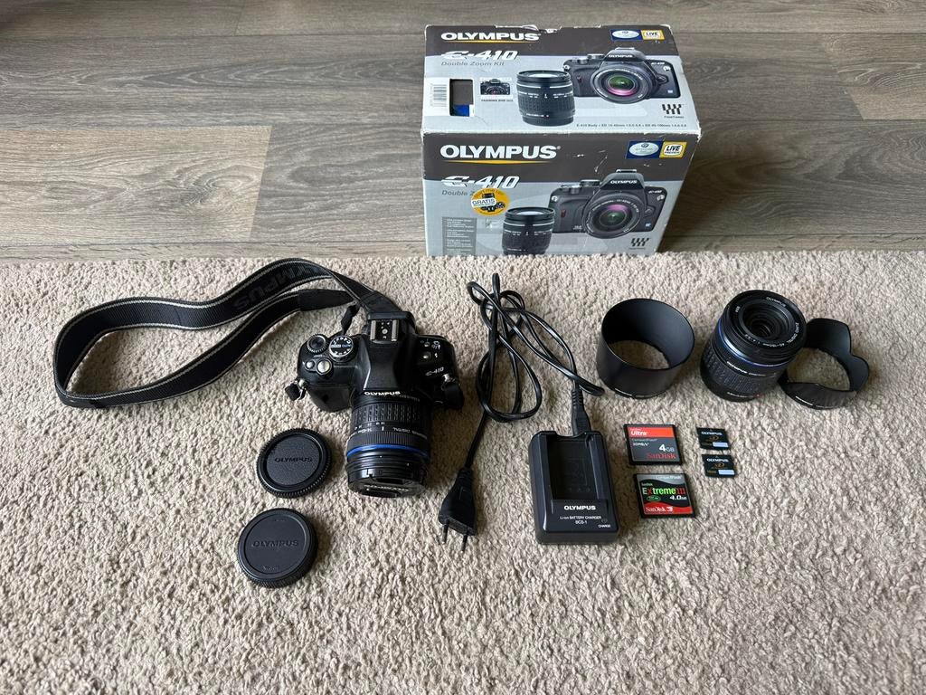 Olympus E410 Spiegelreflexcamera + lenzen, Ophalen, Gebruikt, Spiegelreflex, 10 Megapixel