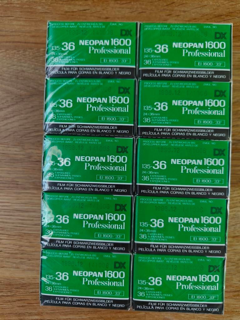 Fuji neopan 1600, Audio, Tv en Foto, Filmrollen, Ophalen of Verzenden