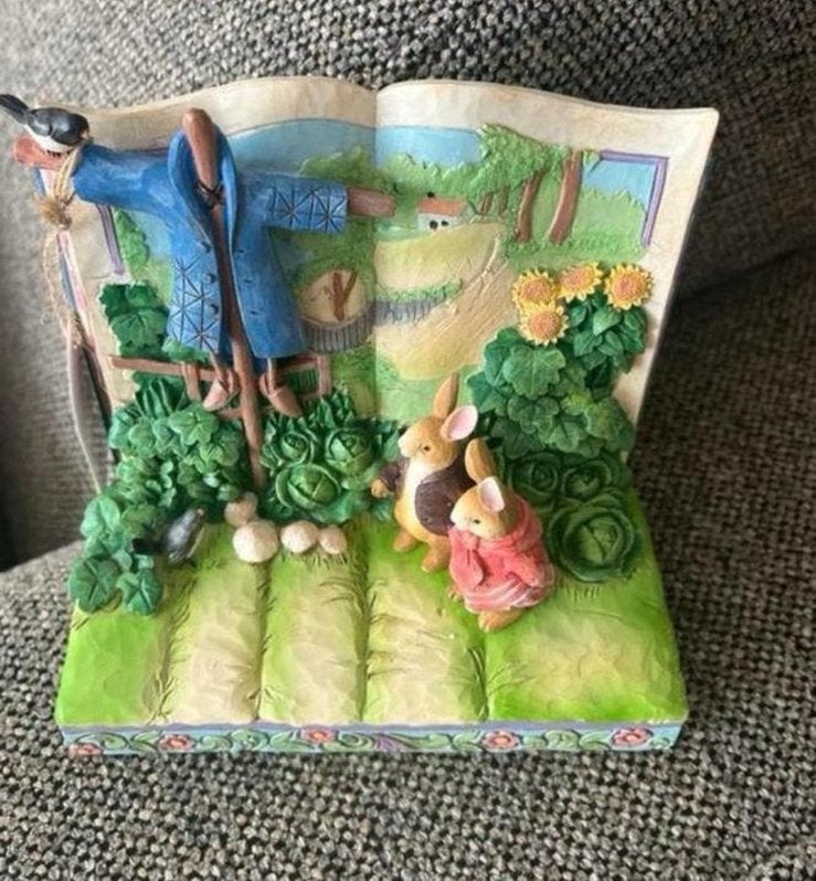 Storybook peter rabbit  ~ beatrix potter  by jim shore, Verzamelen, Ophalen, Zo goed als nieuw