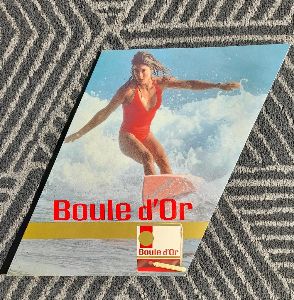 Karton reclame Boule d'Or - 1985, Verzenden, Zo goed als nieuw
