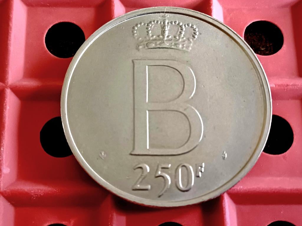 250 frank 1976 Boudewijn zilver prachtig, Zilver, Ophalen of Verzenden, Losse munt, Zilver